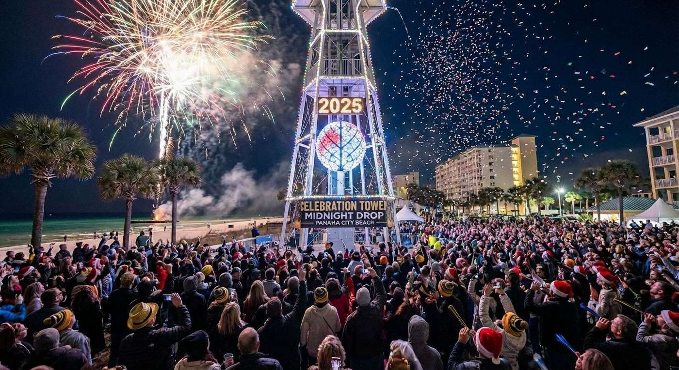 Celebration Tower Midnight Drop