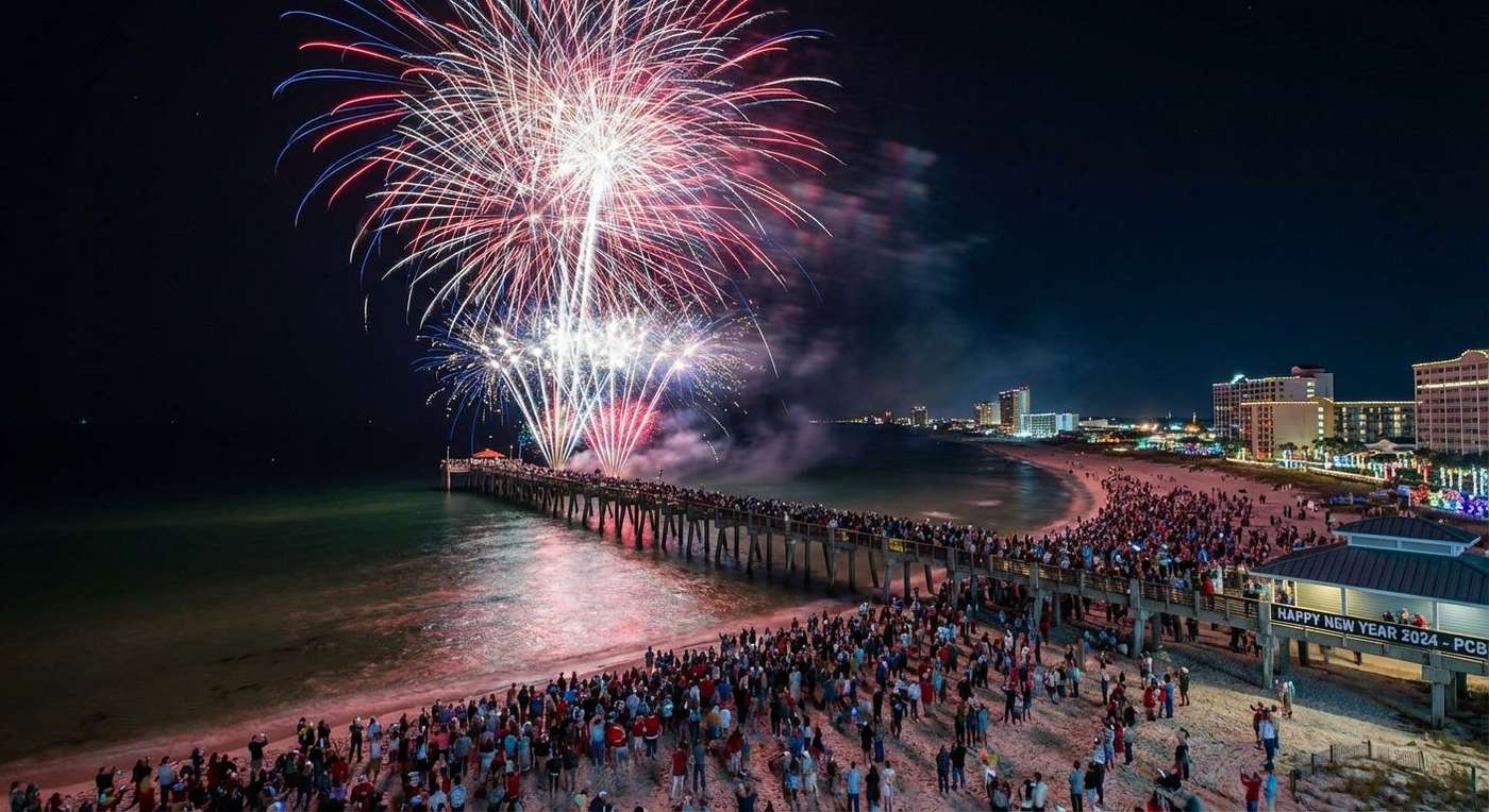Russell-Fields Pier Fireworks