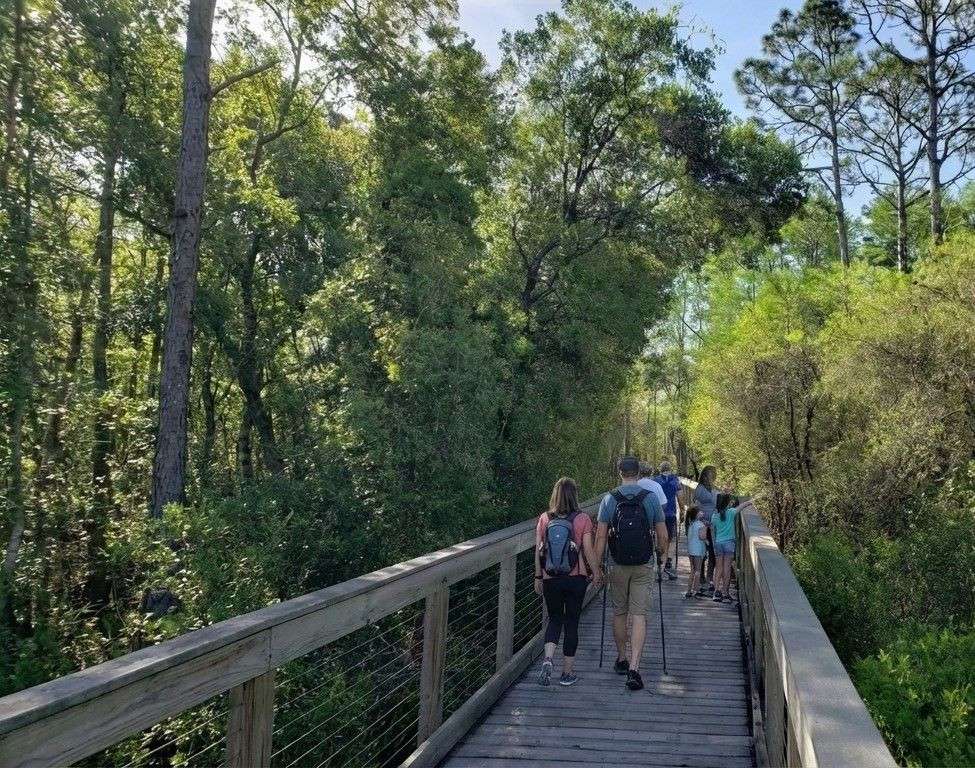 People jogging at Gayle's Trails