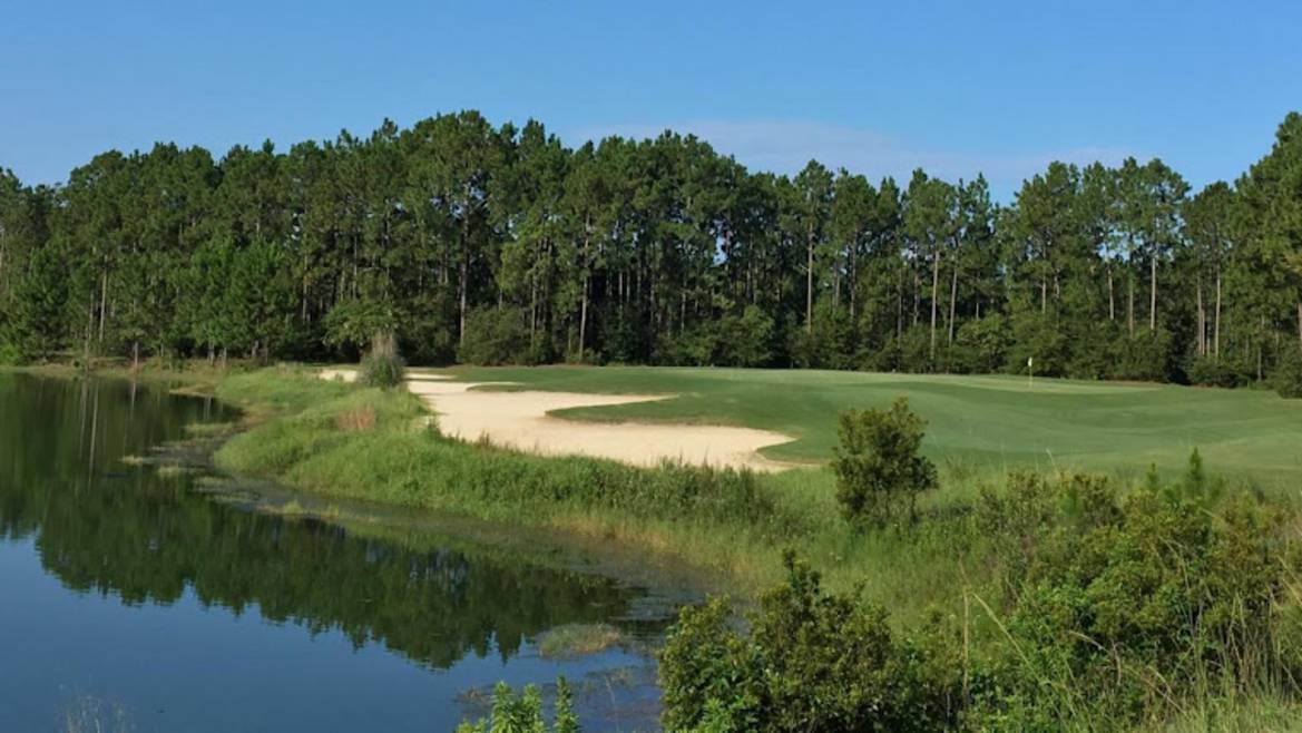 Windswept Dunes Golf Club waste bunkers in Freeport Florida