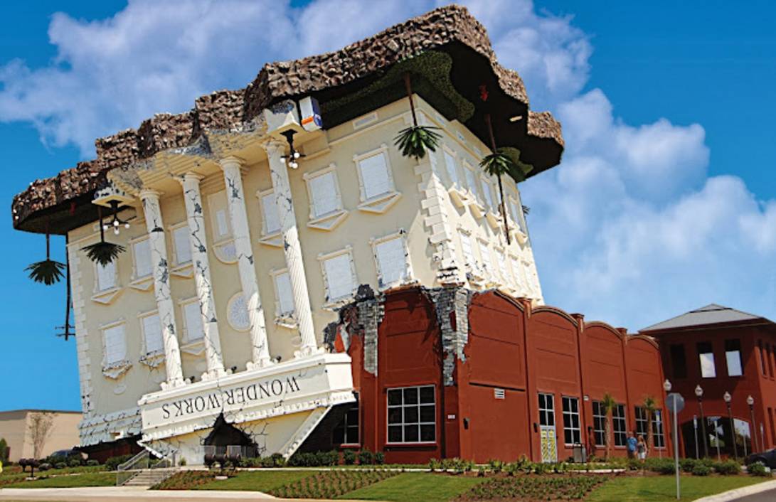 WonderWorks upside down building Panama City Beach FL
