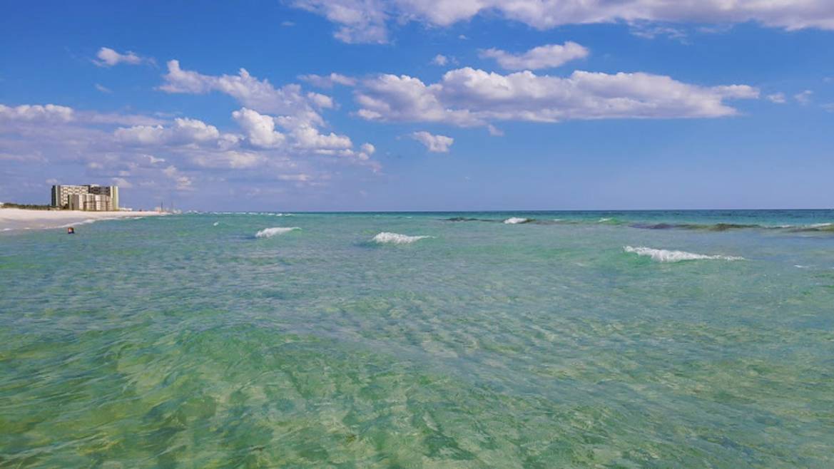 View of Inlet Beach where Lake Powell meets the Gulf
